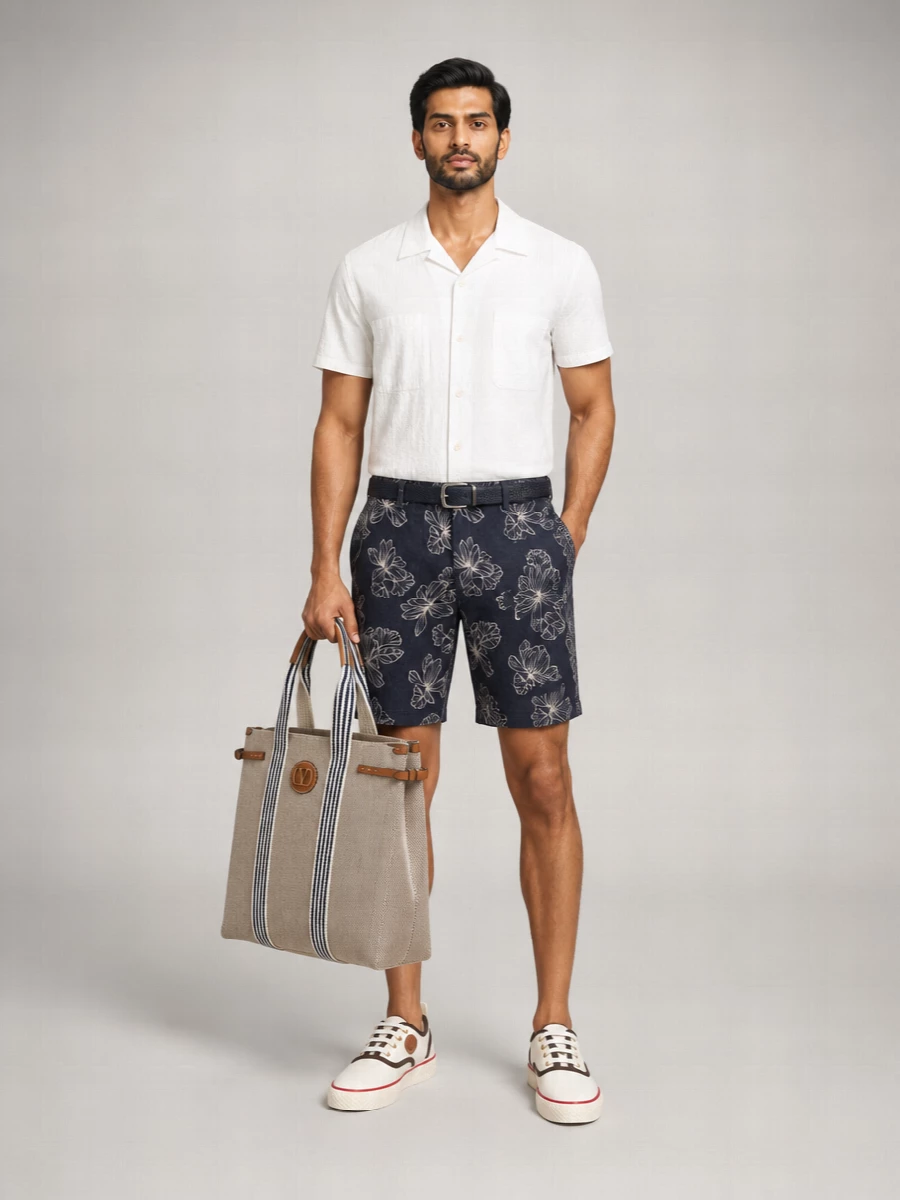 Vince Floral Chino Shorts