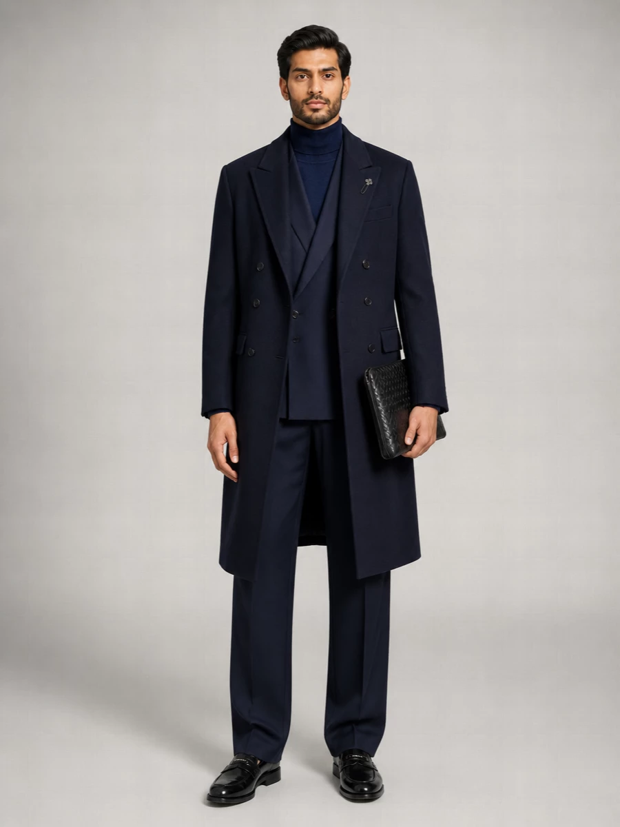Lardini Double-Breasted Coat