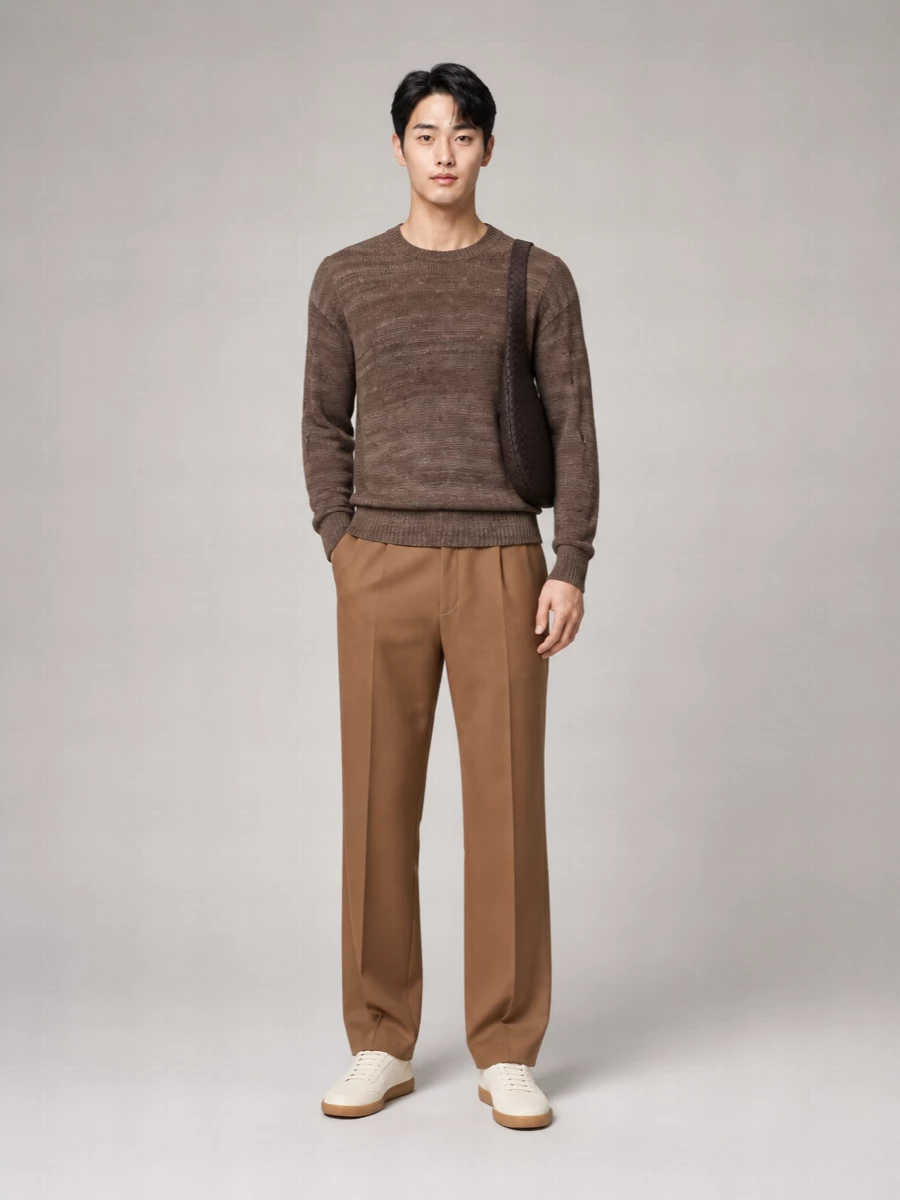 Our Legacy Silk Striped Crewneck Sweater