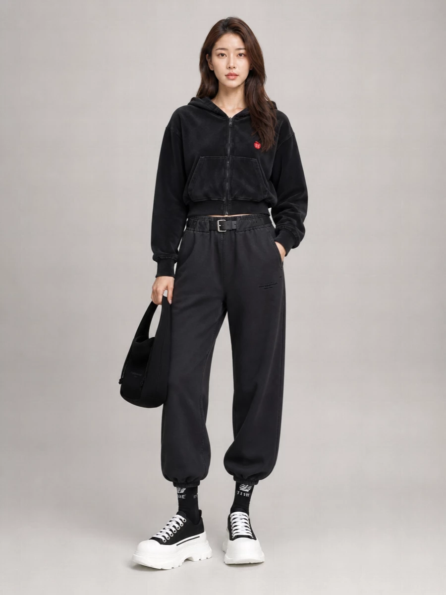 Alexander Wang Velour Regular-Fit Sweatshirt
