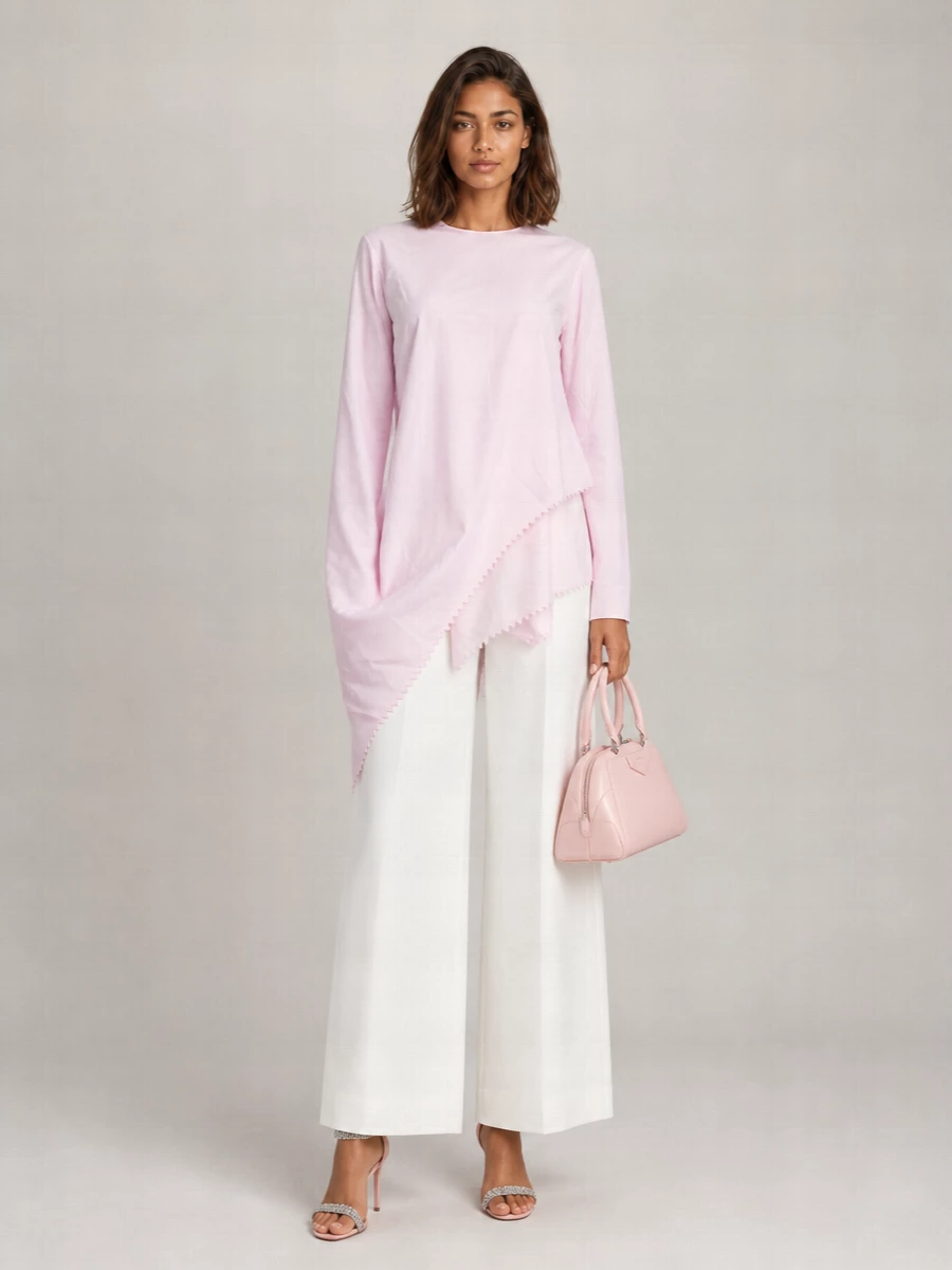 Jacquemus Cotton Asymmetric Maxi Dress