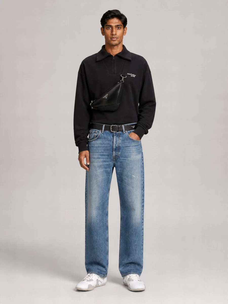 Acne Studios Leather Low-Top Sneakers