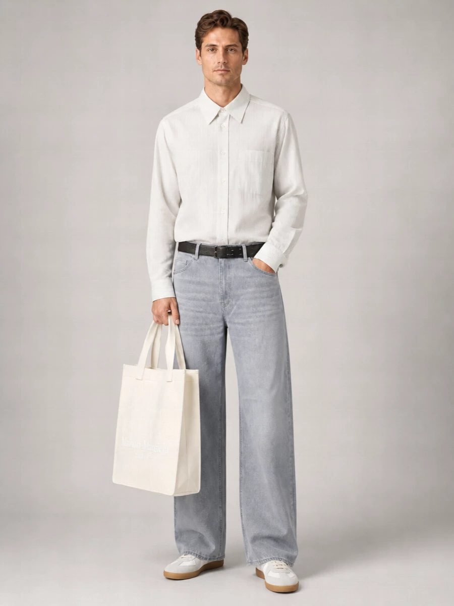 Our Legacy Denim High-Rise Wide-Leg Jeans