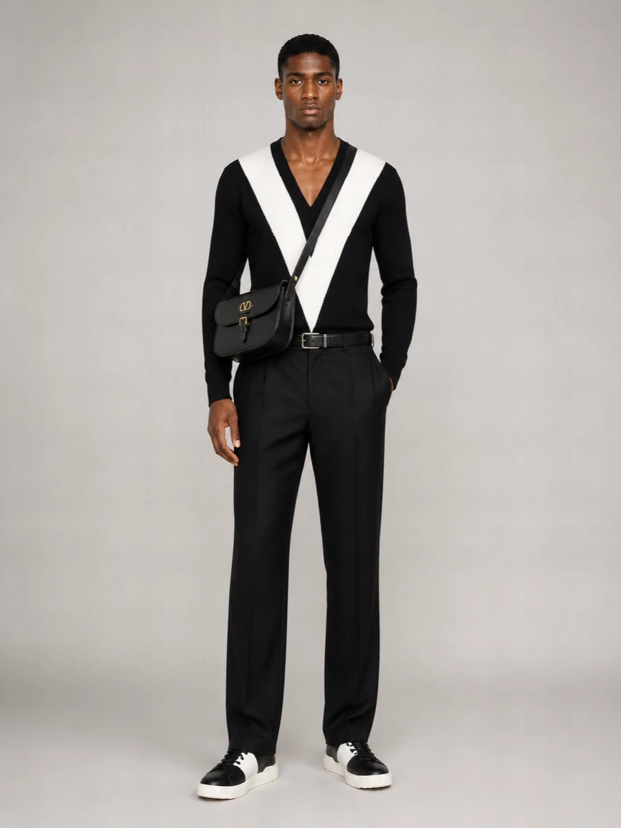 Valentino Garavani Reversible Leather Belt
