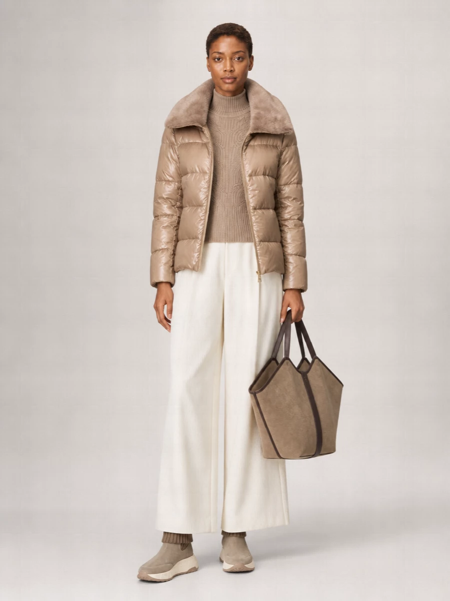 Hereu Suede Leather Tote Bag