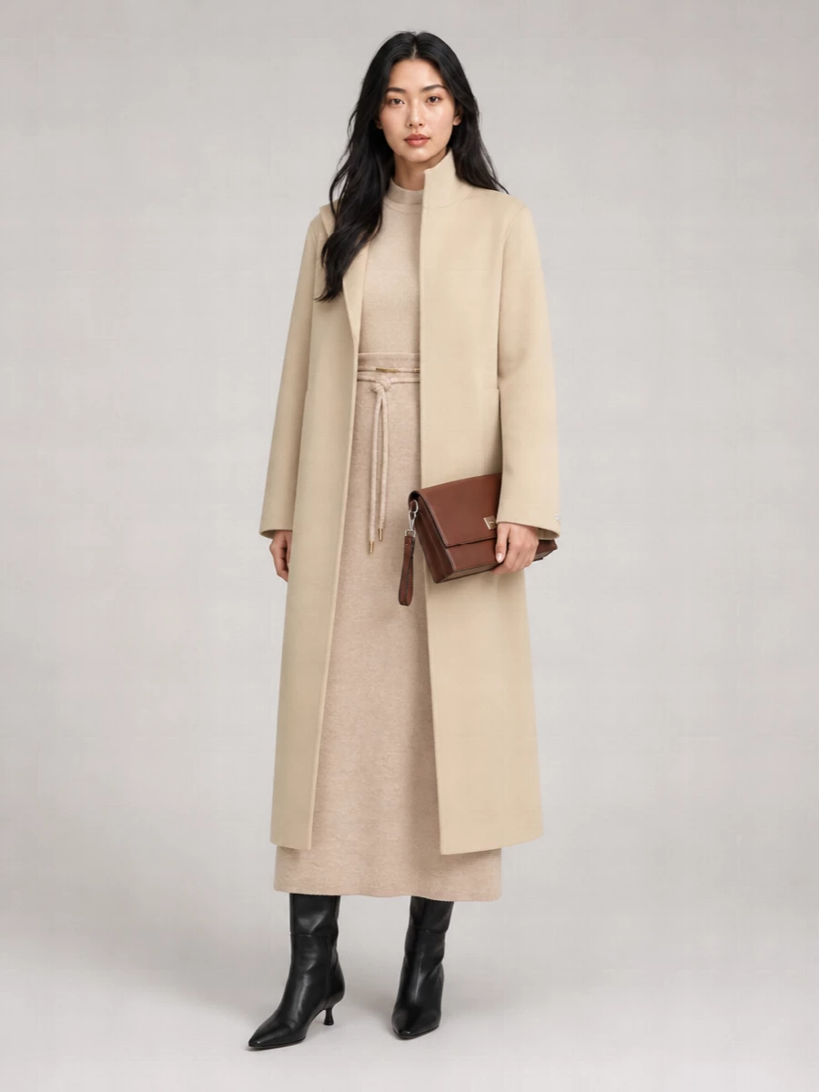 Sportmax Virgin Wool Long Coat