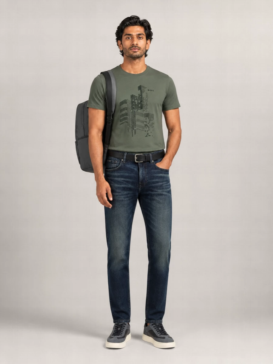 Boss Cotton Printed T-Shirt