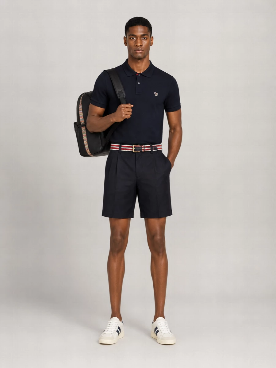 Paul Smith Zembra Short Sleeve Polo With Side Slits