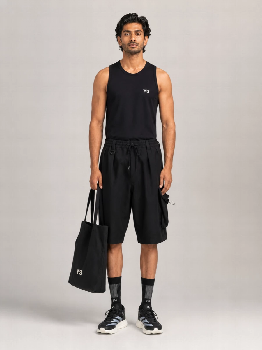 Y-3 Recycled Polyester Logo Sleeveless Tank Top
