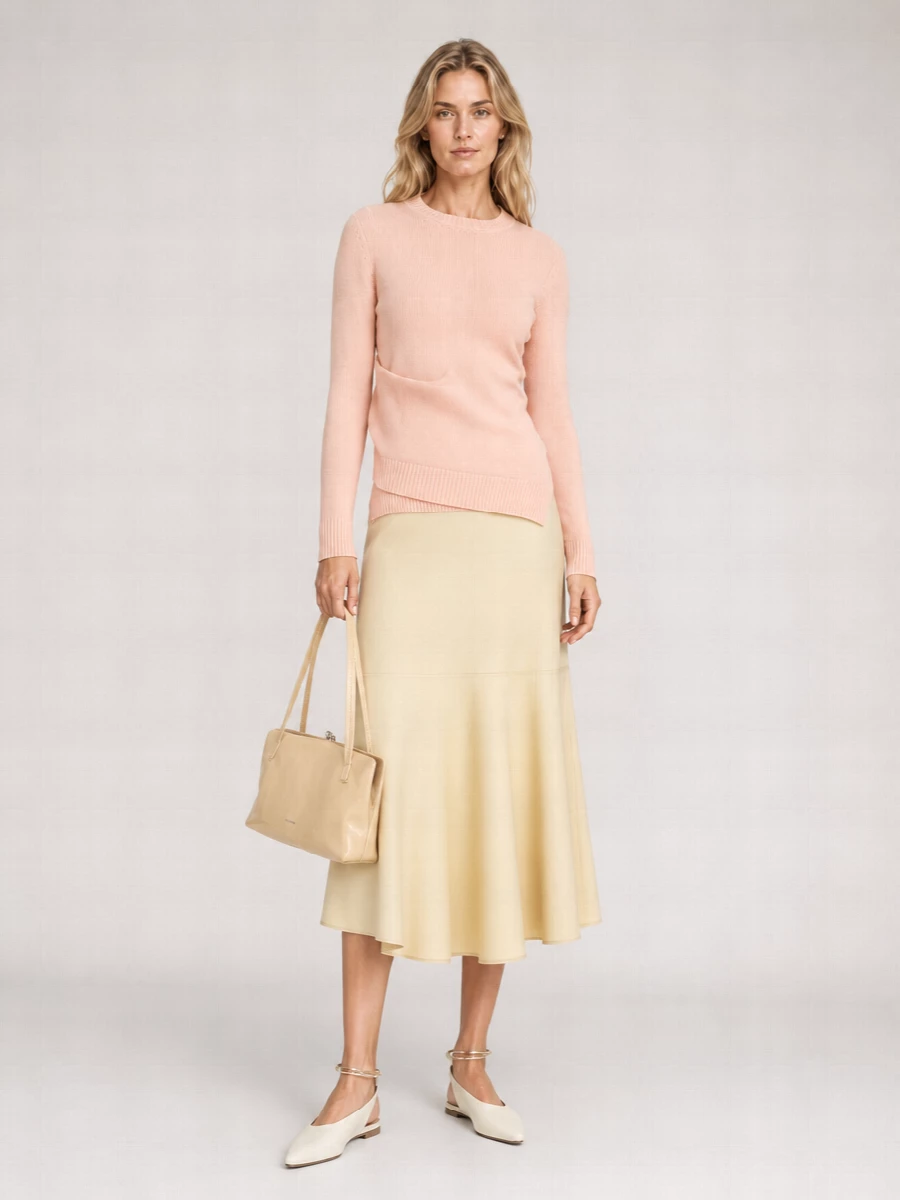 Jil Sander Ribbed Asymmetric Sweater