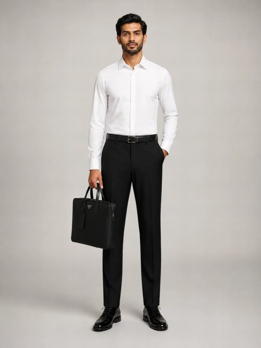 Burberry Virgin Wool Tailored Trousers