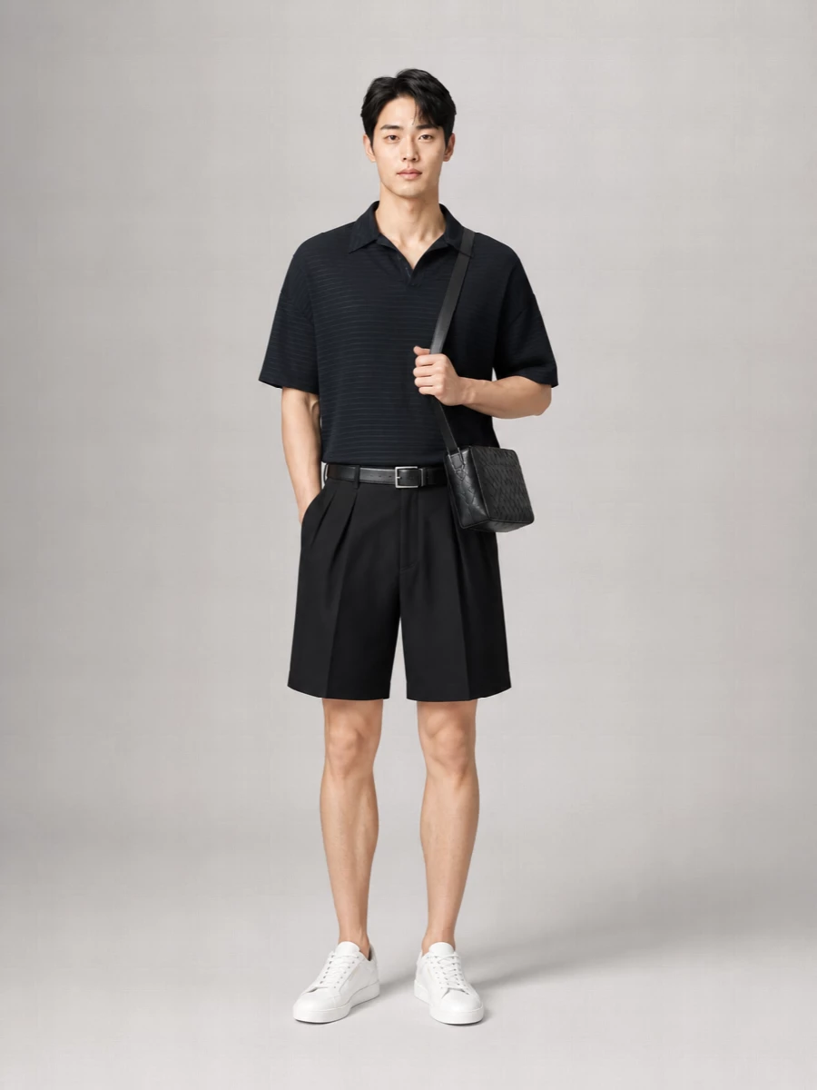 Saint Laurent Silk Oversized Polo Shirt