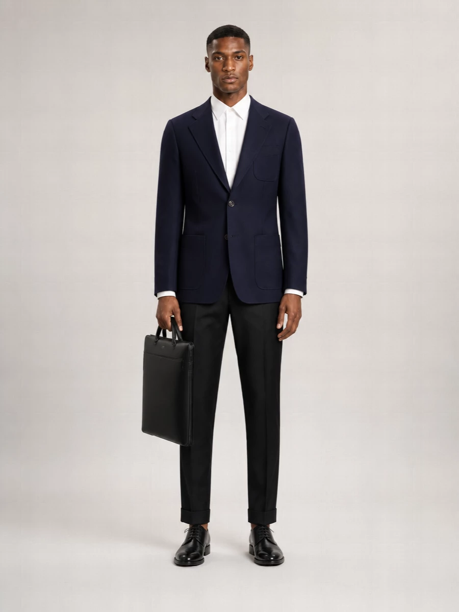 Valentino Virgin Wool Single-Breasted Blazer