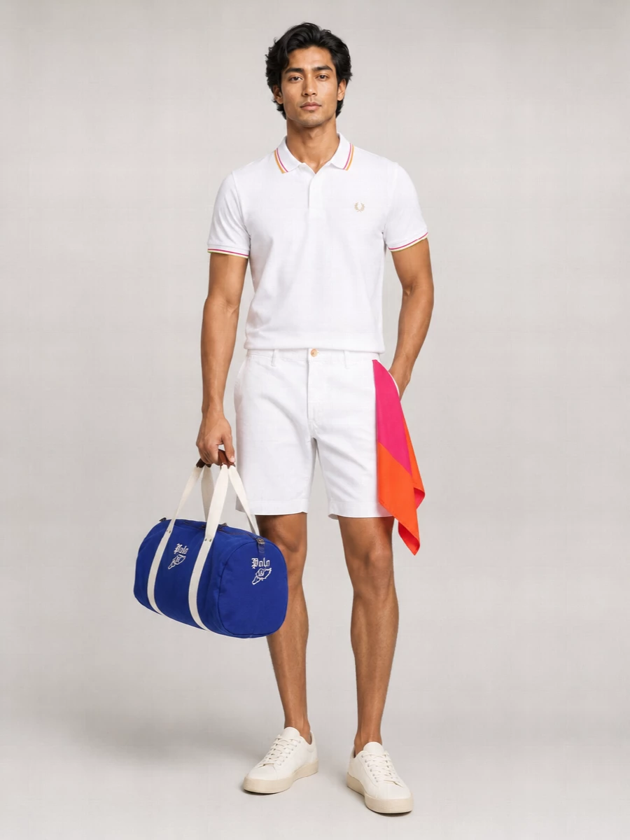 Fred Perry Recycled Polyester Short-Sleeve Polo Shirt