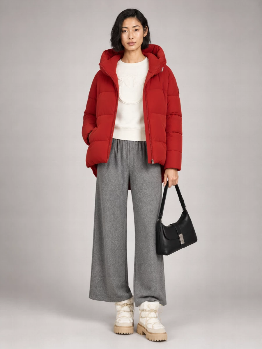Pinko Down Quilted Hooded Parka Coat