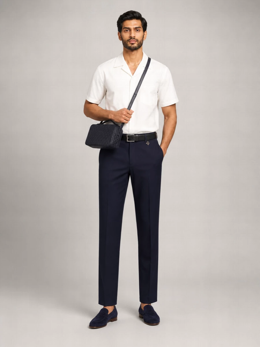 Casablanca Monogram Straight-Leg Tailored Trousers