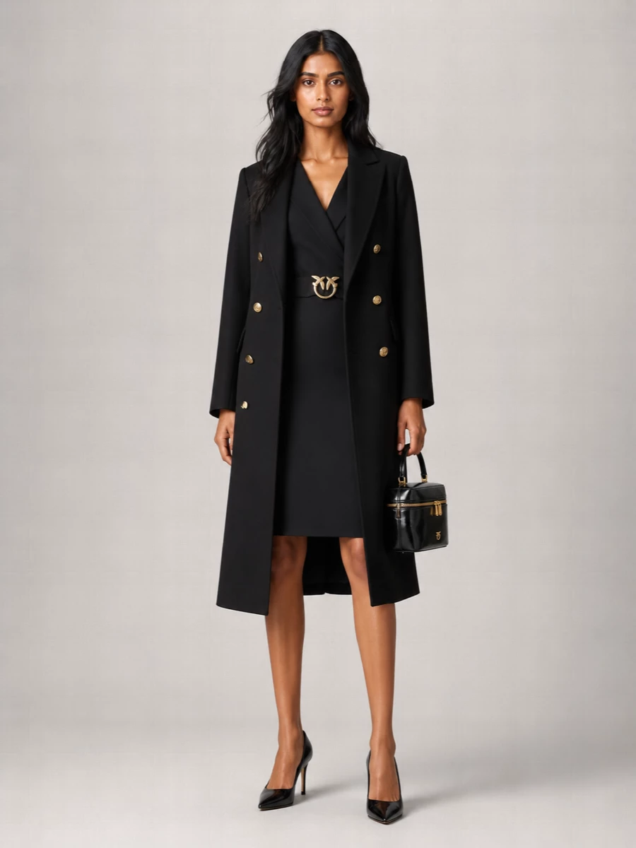 Pinko Cashmere Blend Fitted Jacket