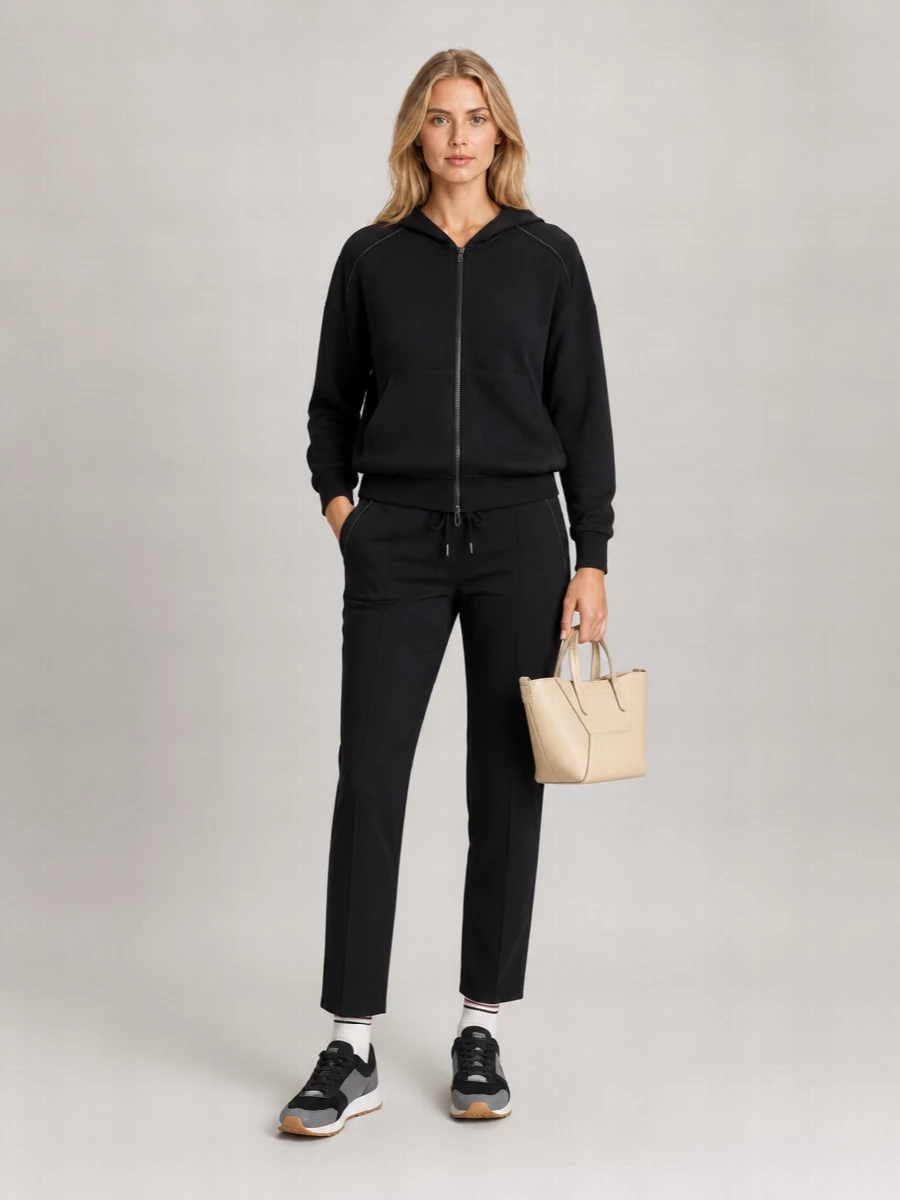 Brunello Cucinelli Hooded Zip Sweatshirt Kangaroo Pocket