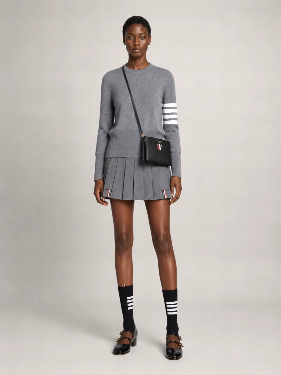 Thom Browne Cotton Crewneck Jumper