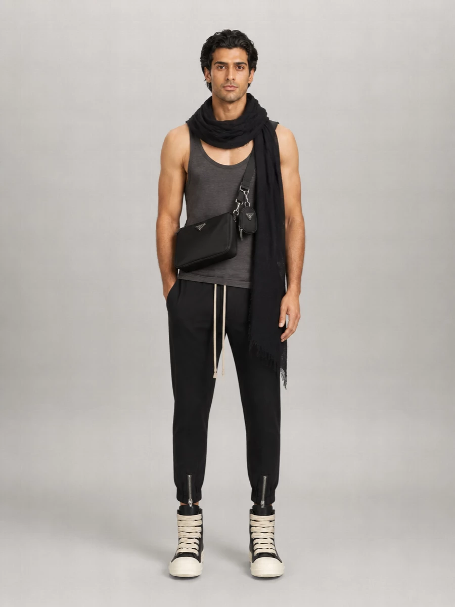 Rick Owens Silk Wool Tank Top