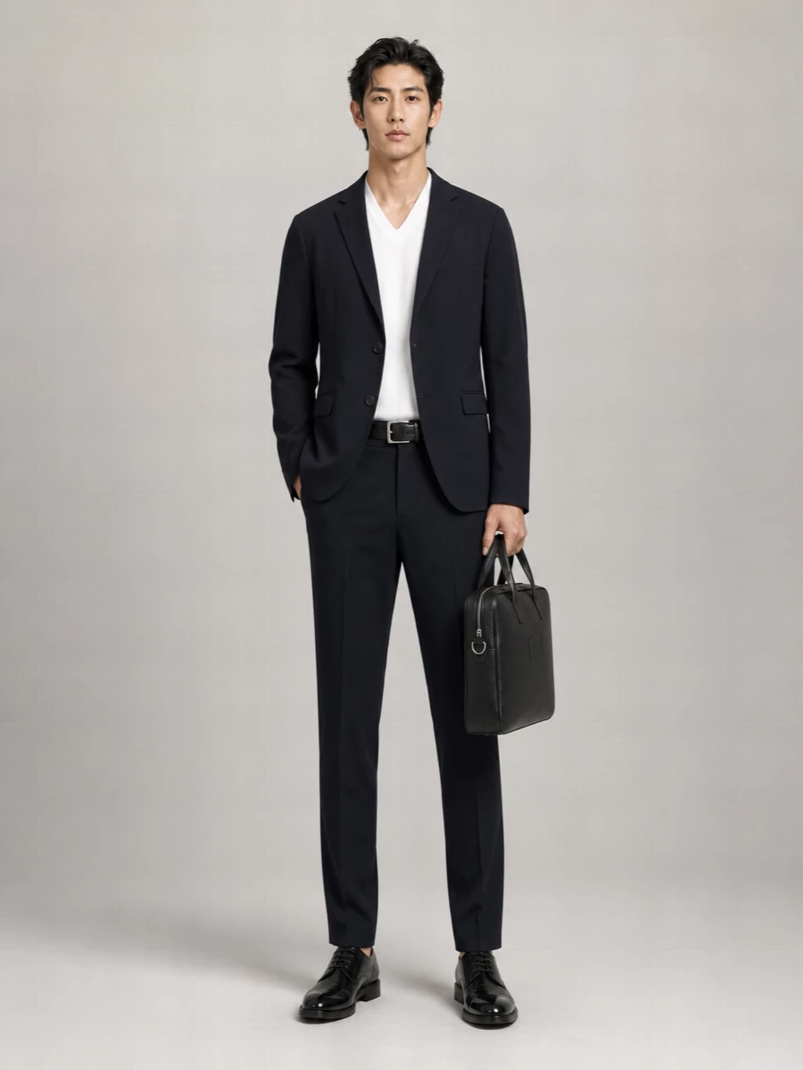 Emporio Armani Straight-Leg Tailored Trousers