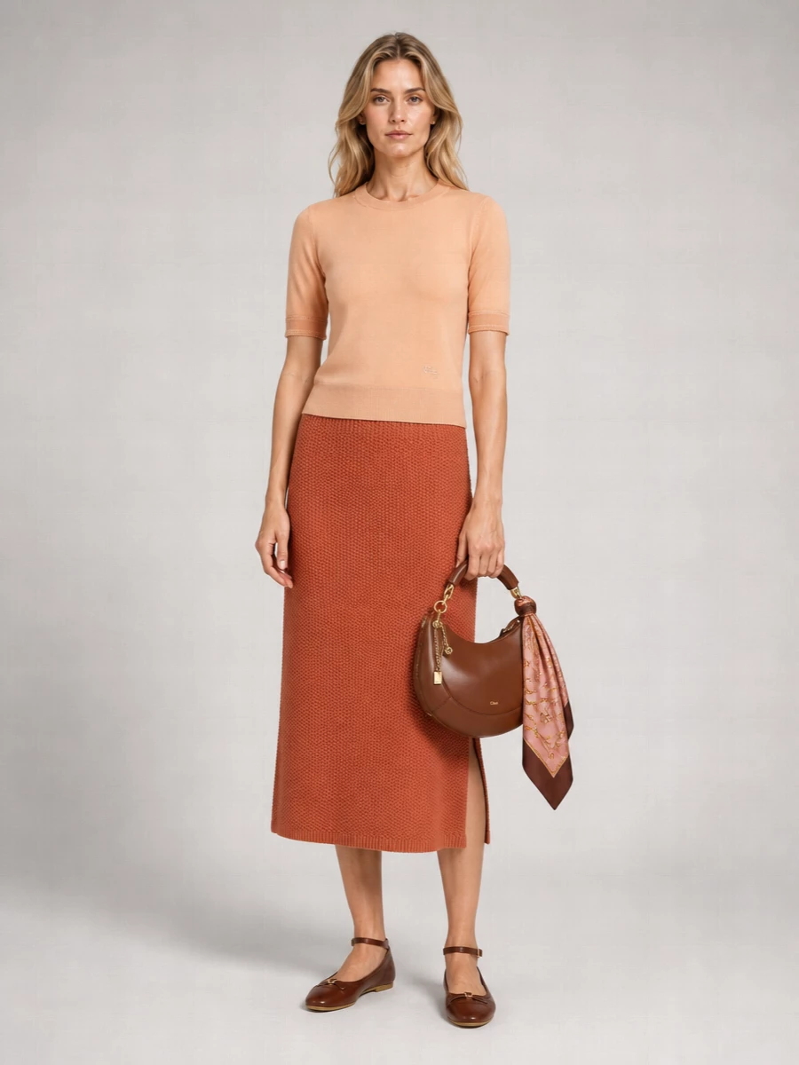 Chloé Slim-Fit Short-Sleeve Wool Jumper