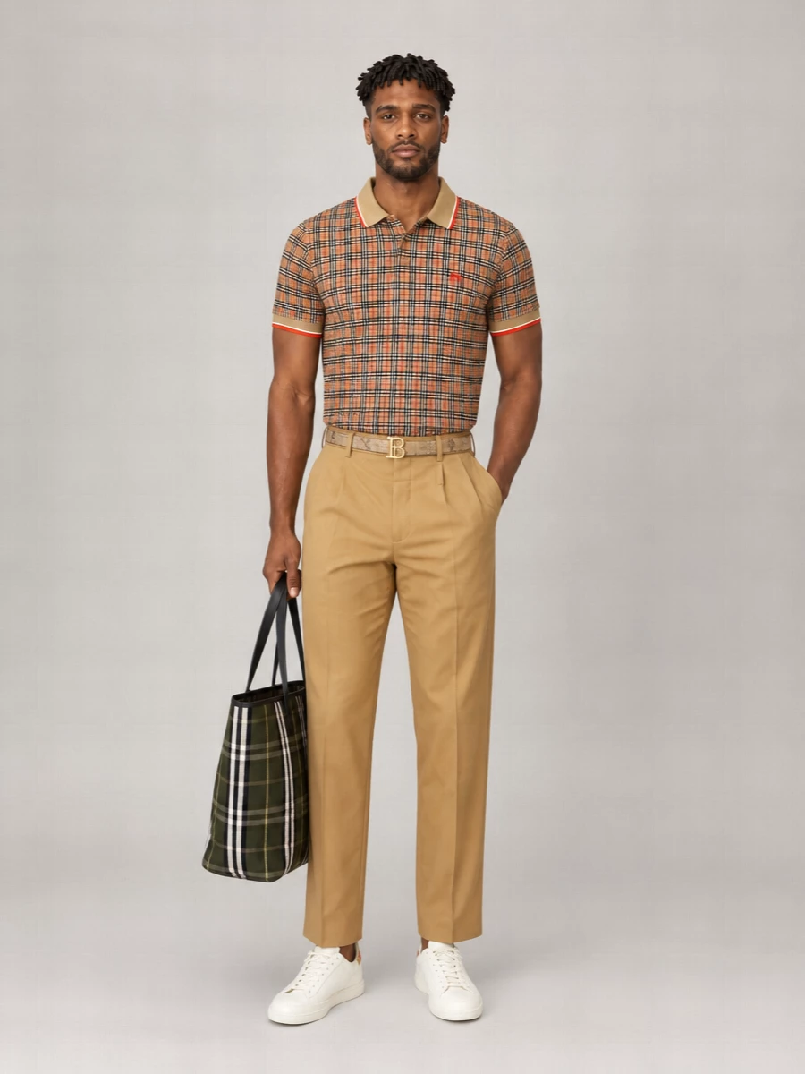 Burberry Check Polo Shirt