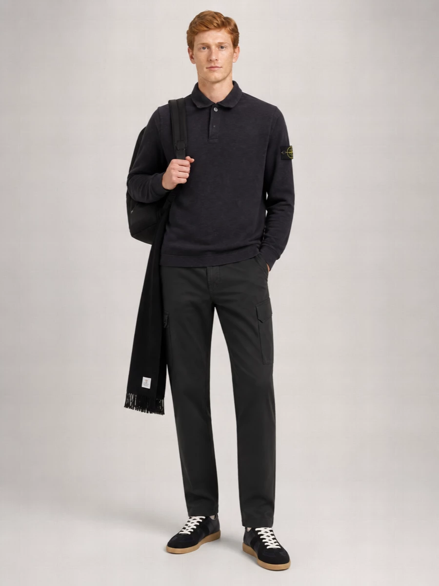 Stone Island Straight Leg Trousers