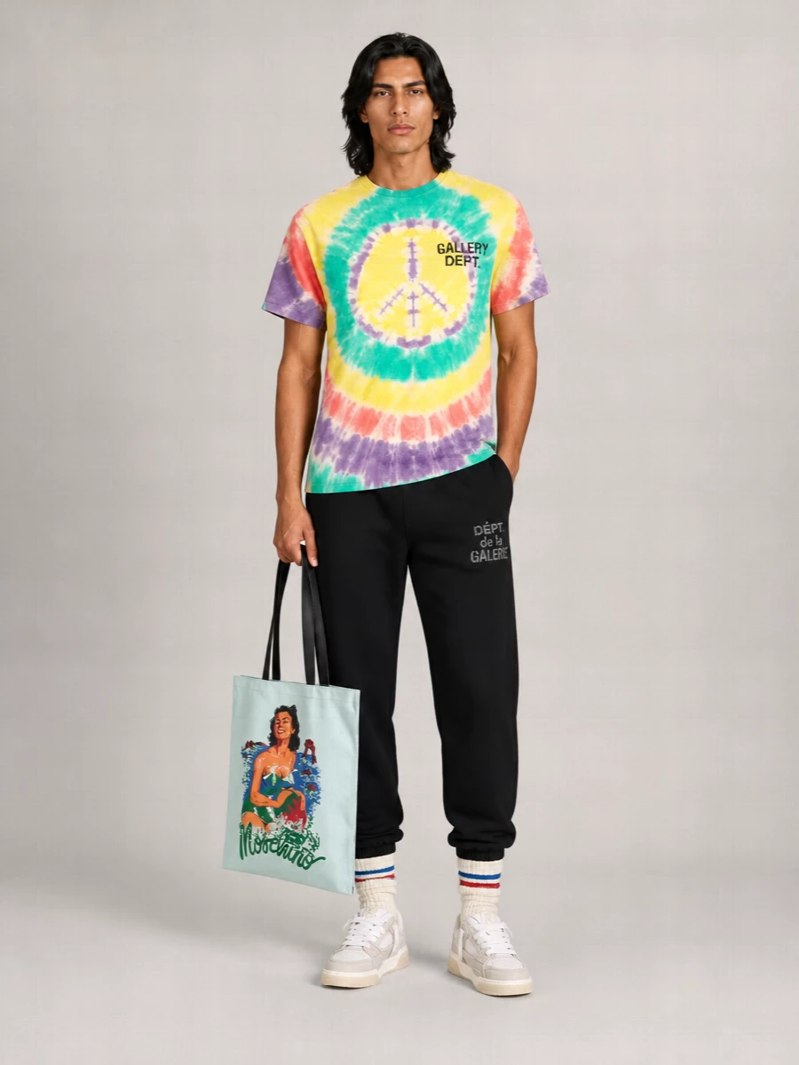 Gallery Dept. Printed Cotton Crew Neck Short-Sleeve T-Shirt