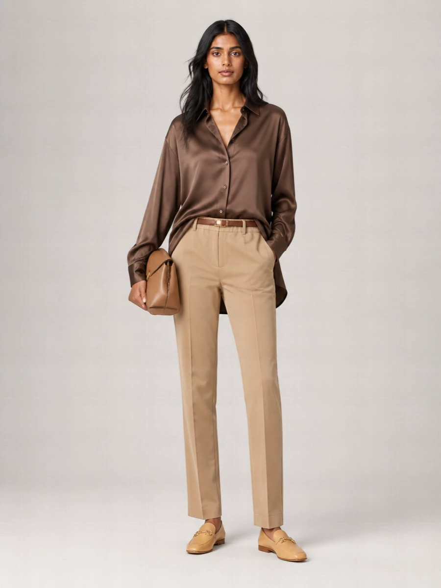 Tom Ford Silk Straight-Leg Trousers