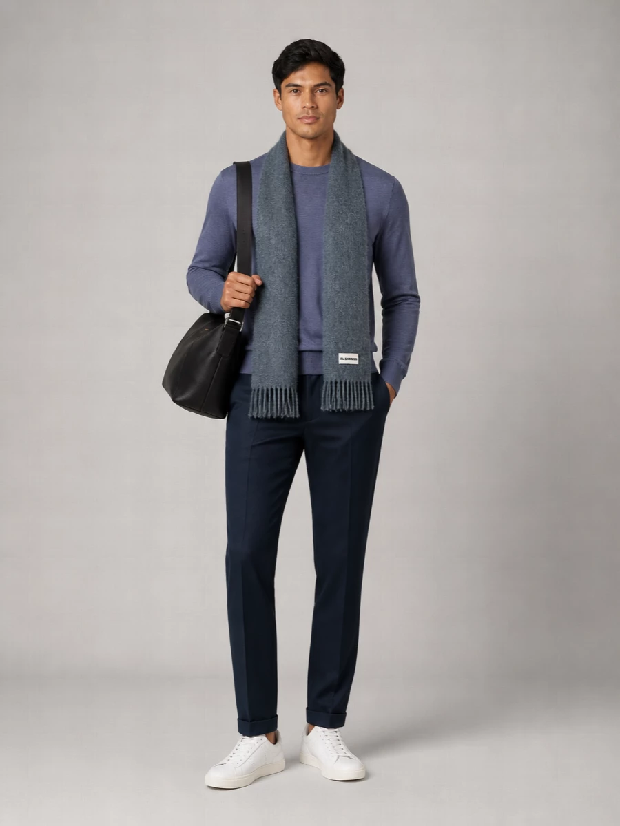 Paul Smith Merino Wool Fine-Knit Crew-Neck Sweater