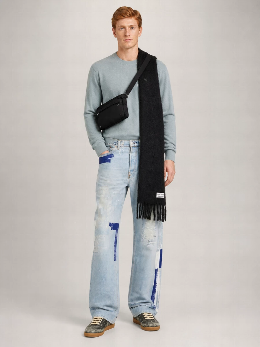 Acne Studios Printed Denim Jeans