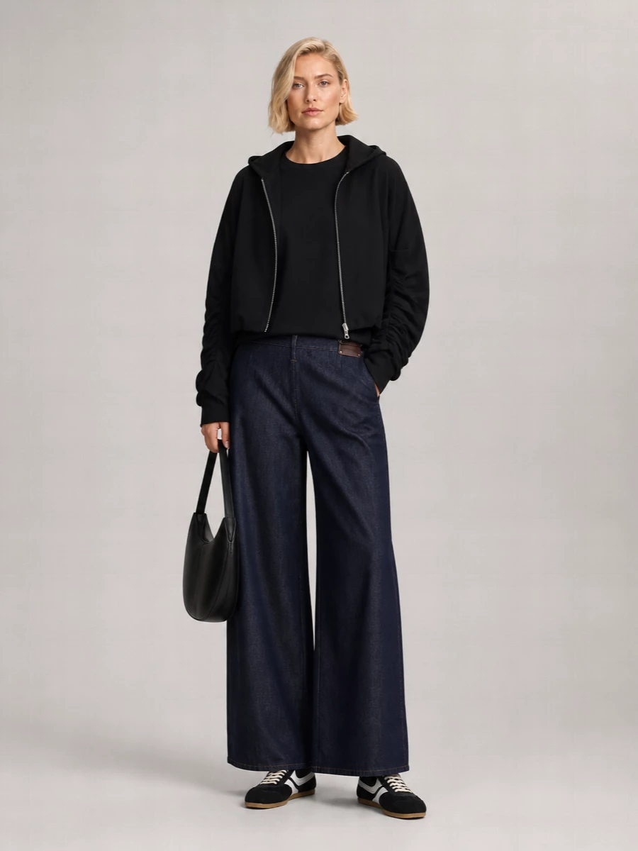 Dries Van Noten Cotton Oversized Hooded Zip Jacket