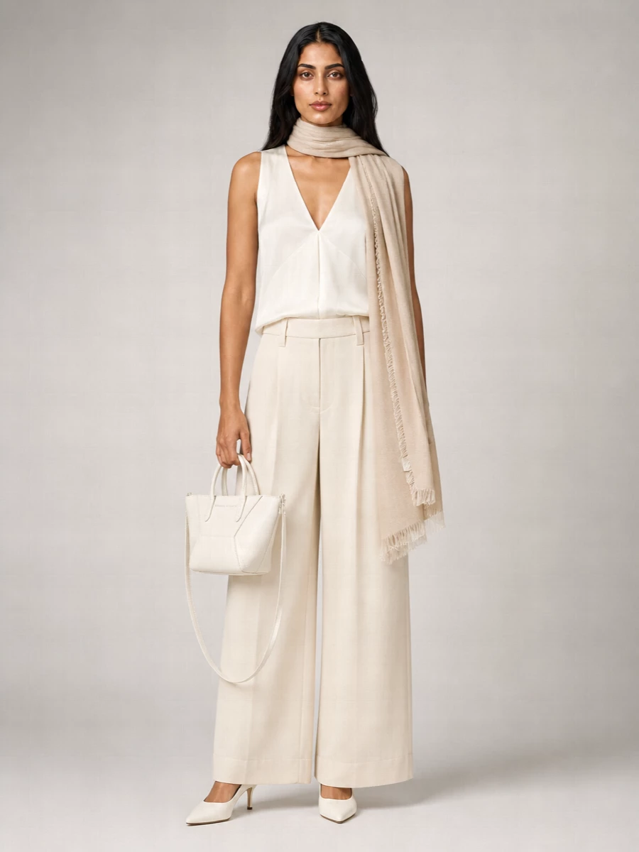 Brunello Cucinelli Silk V-Neck Sleeveless Top