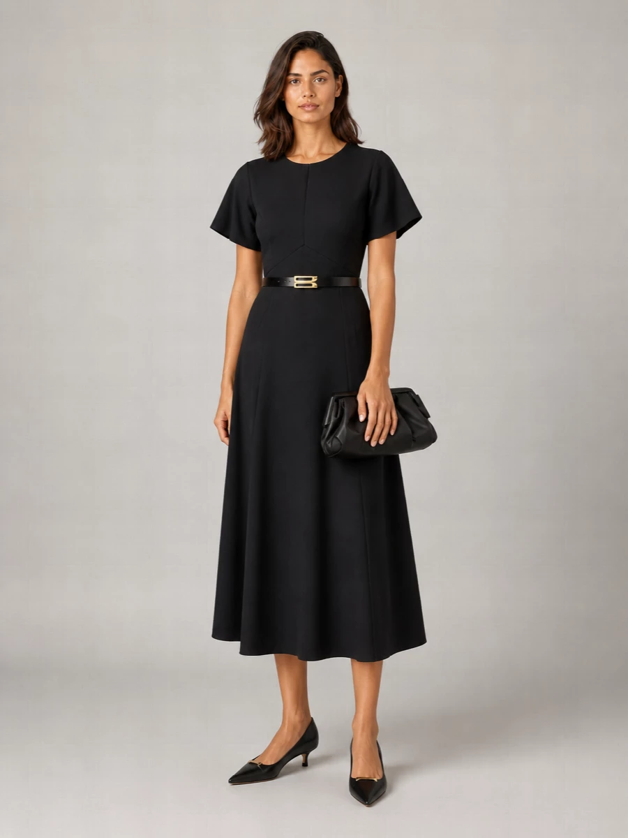 Michael Kors Dress Triacetate Blend Peculiar Sleeves