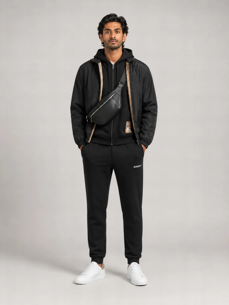 Burberry Nylon Hooded Jacket