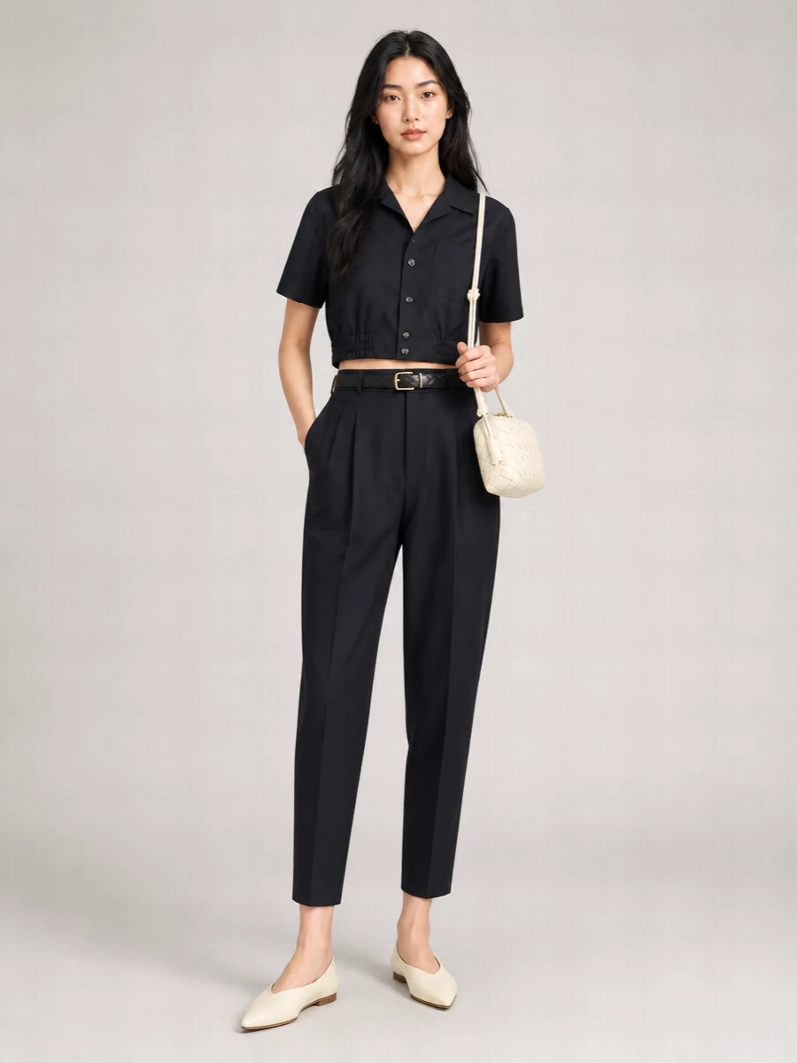 Bottega Veneta Wool Shirt With Chest Pocket And Collar