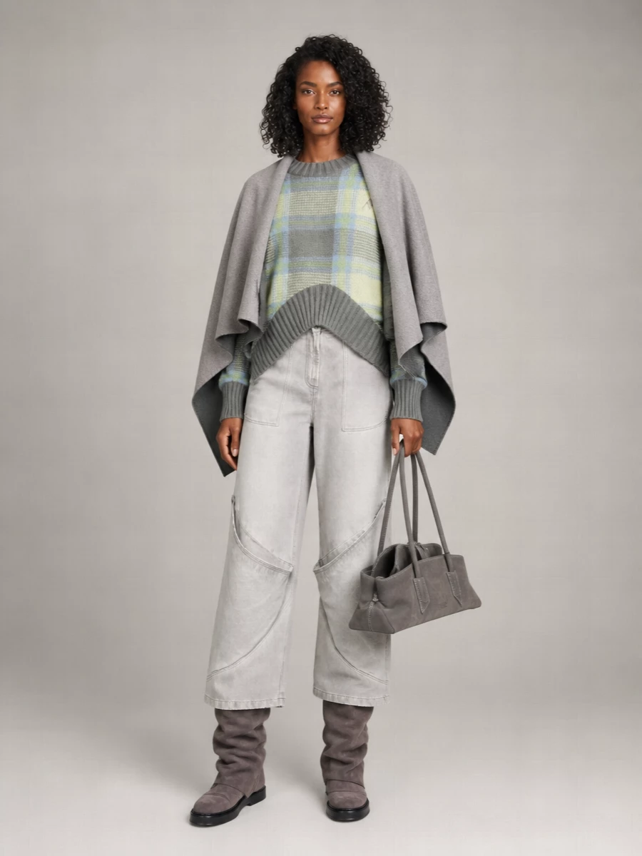 The Attico Suede Leather Draped Ankle Boots
