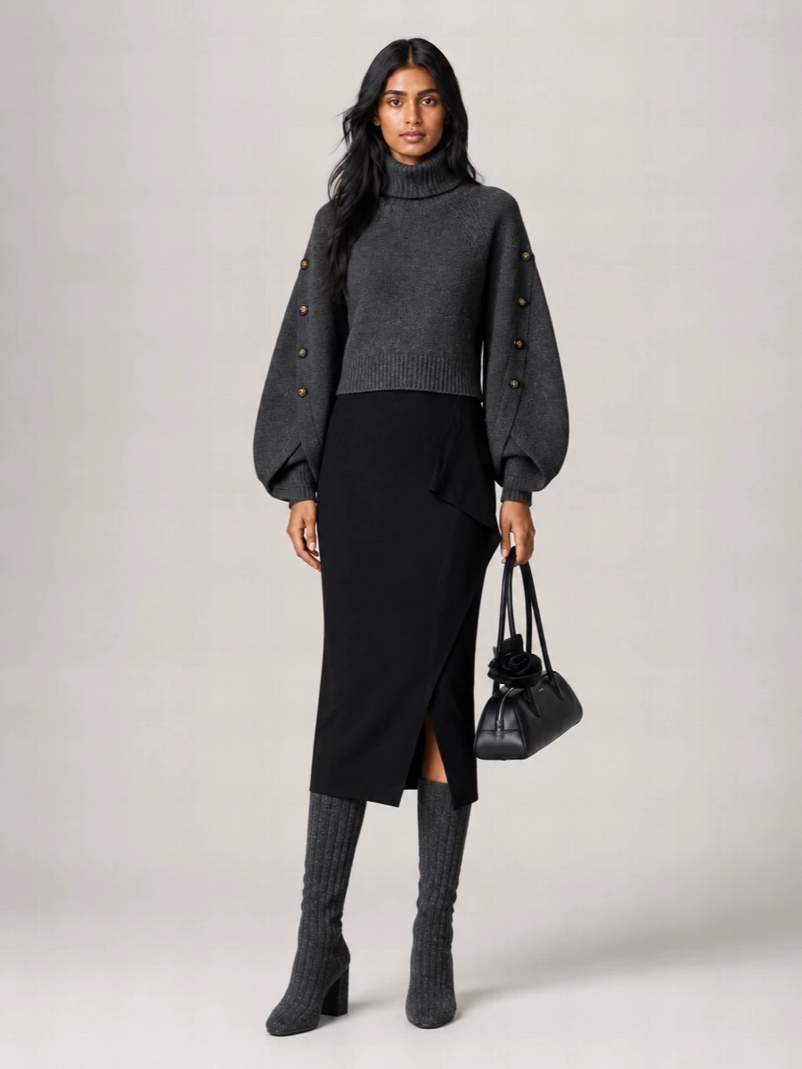 Zimmermann Merino Wool Ribbed Turtleneck Sweater