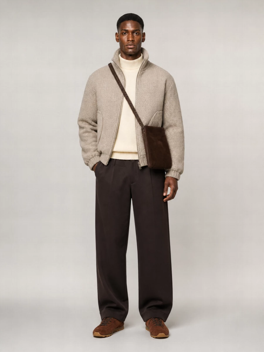 Jacquemus Suede Leather Lace-Up Sneakers