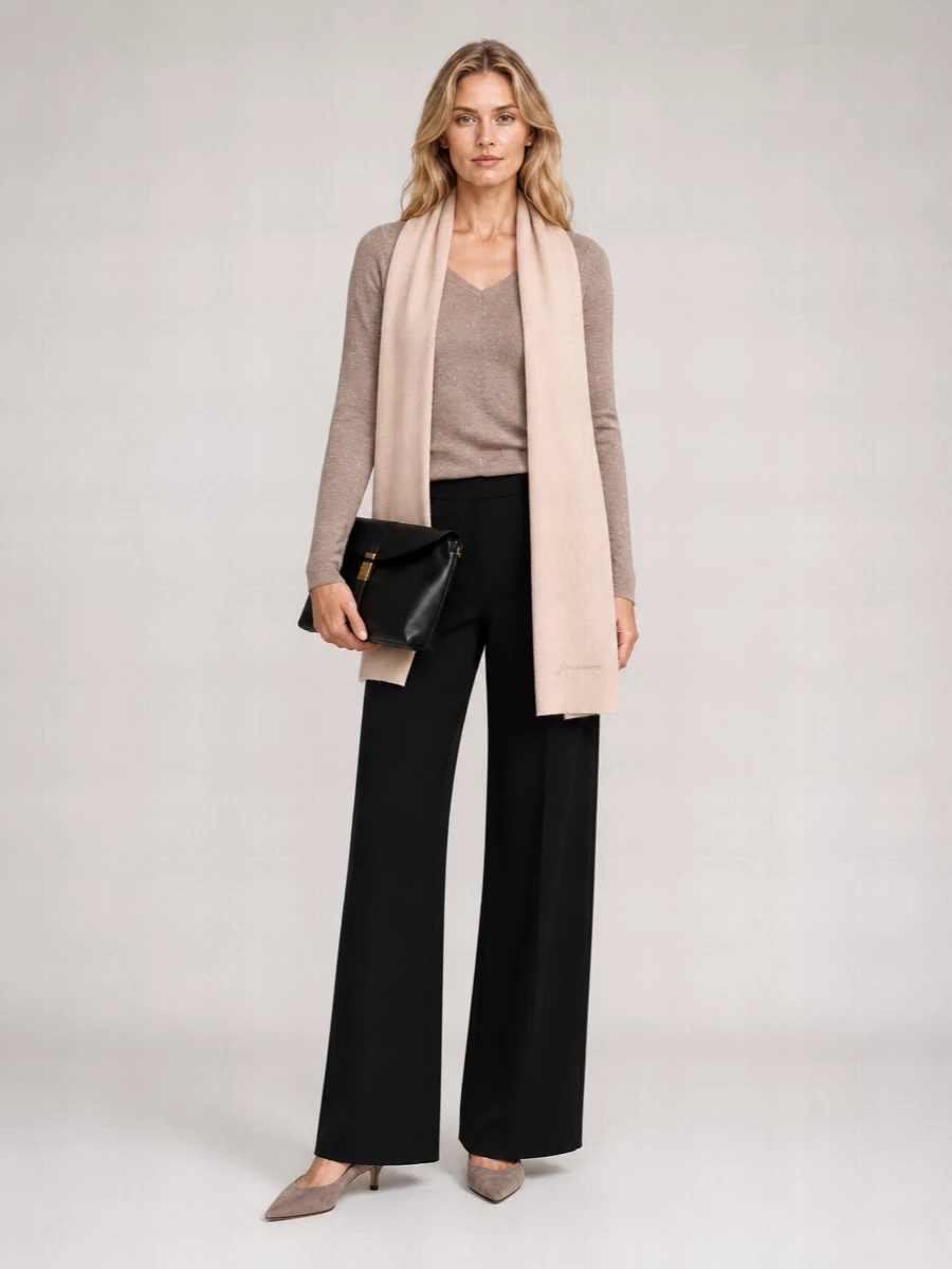 Pinko Ribbed Sequin-Embellished Long-Sleeve Jumper
