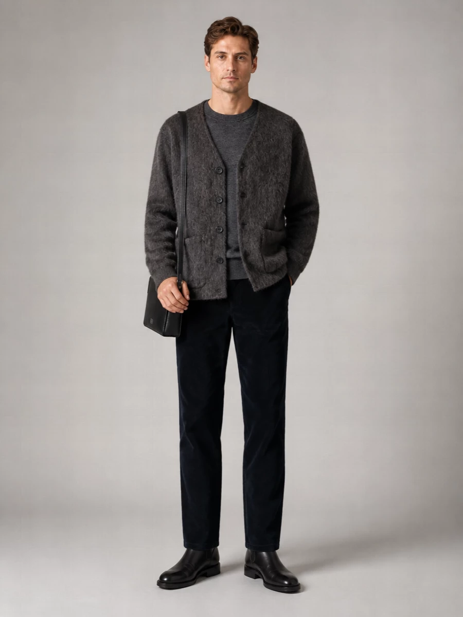 Our Legacy Oversized Long-Sleeve Cardigan