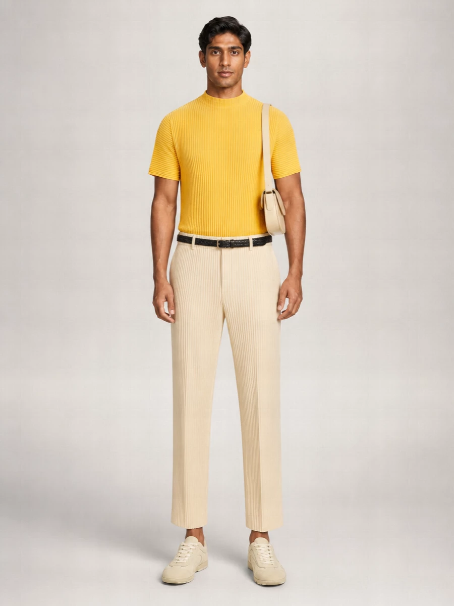 Homme Plisse Issey Miyake Pleated Short-Sleeve Top