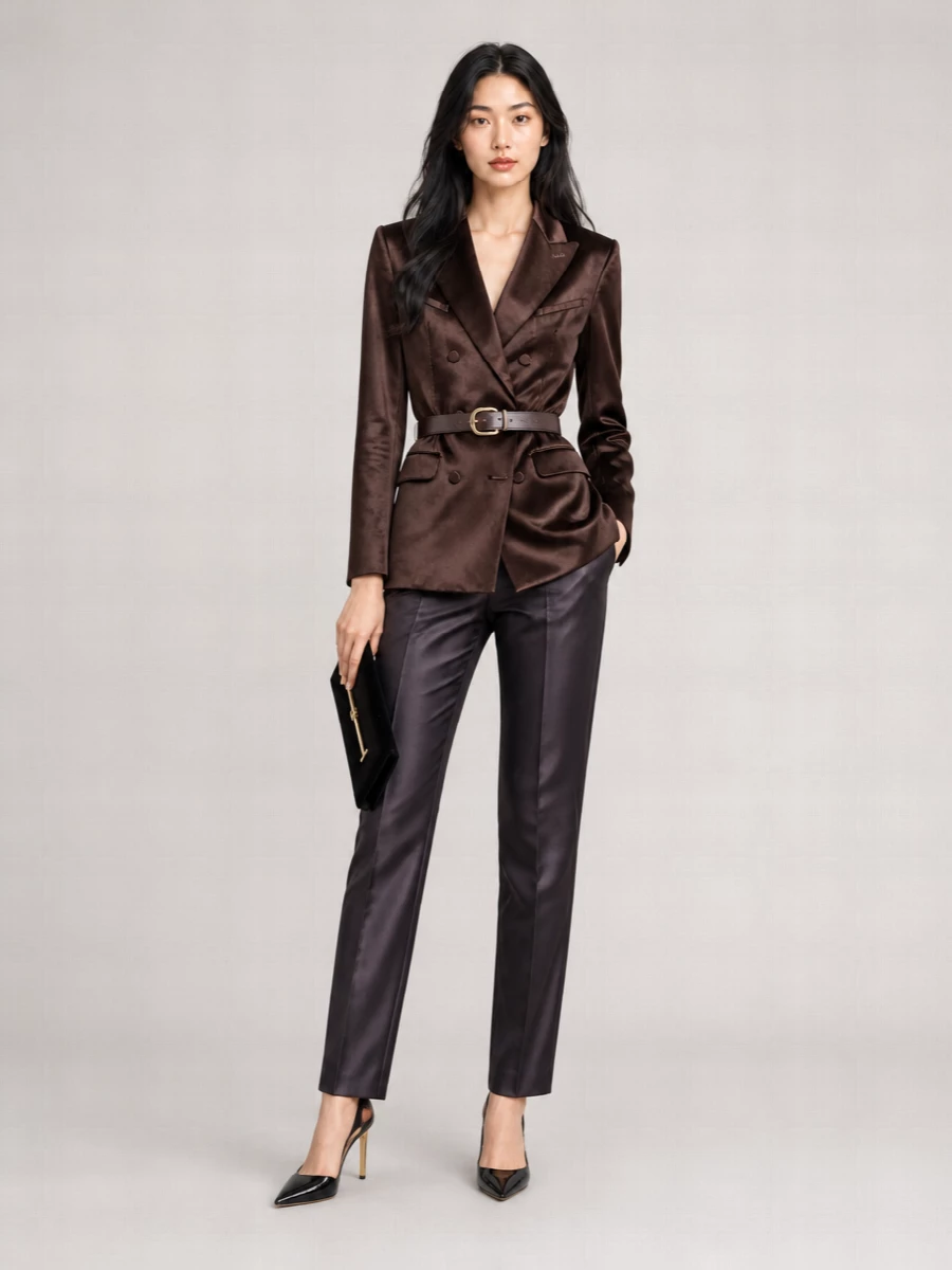 Tom Ford silk satin double-breasted jacket