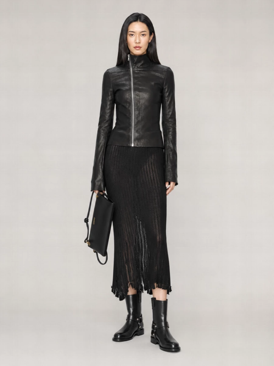 Loewe Leather Biker Ankle Boots