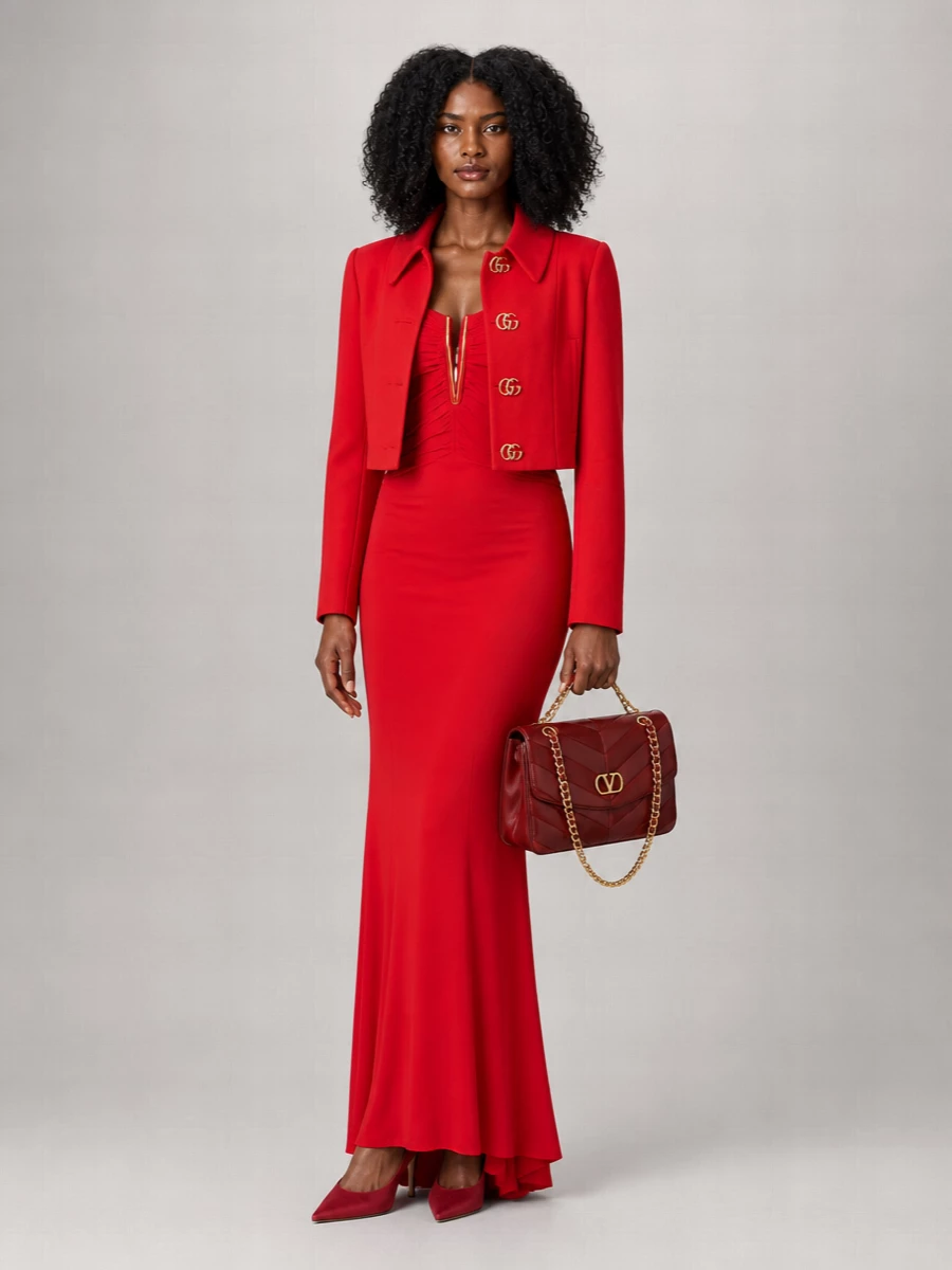 Valentino Garavani Na Leather Shoulder Bag