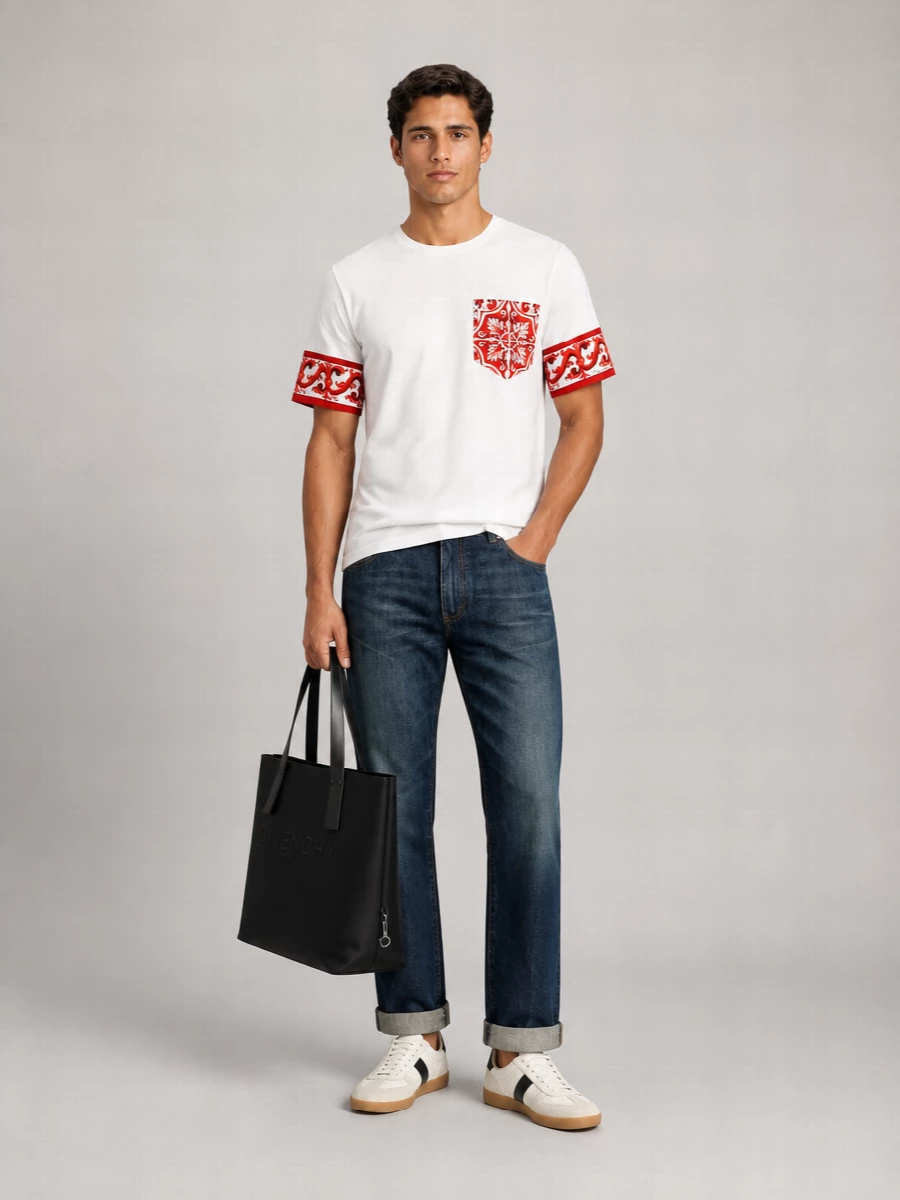 Tom Ford Leather Low-Top Sneakers