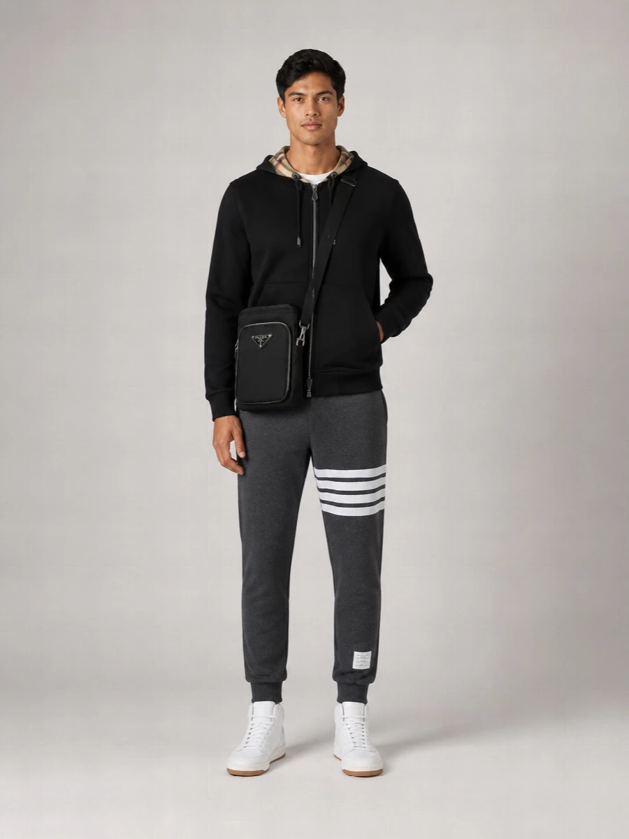 Saint Laurent Leather Mid-Top Sneakers