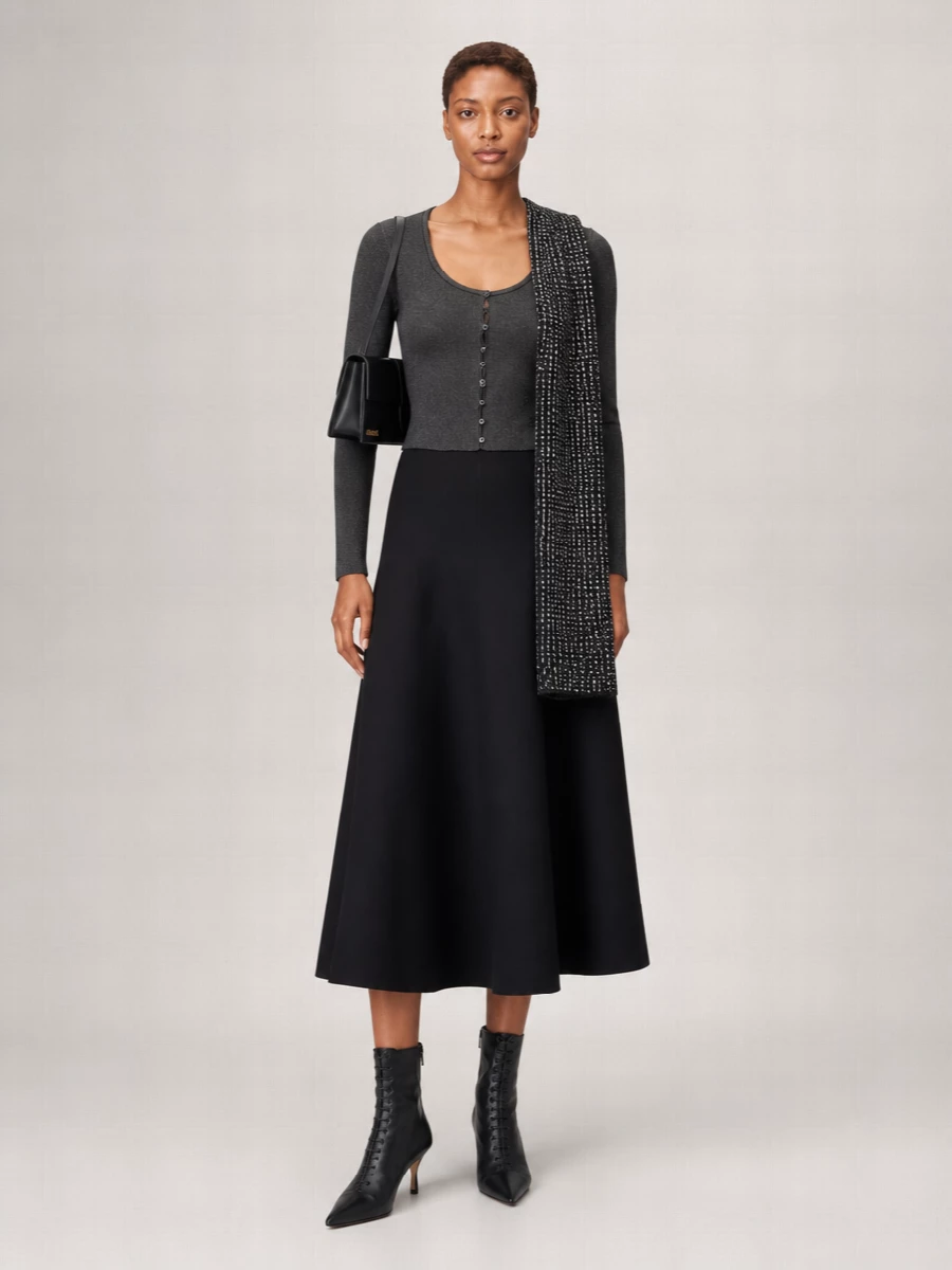 Jacquemus Scoop Neck Fitted Cardigan