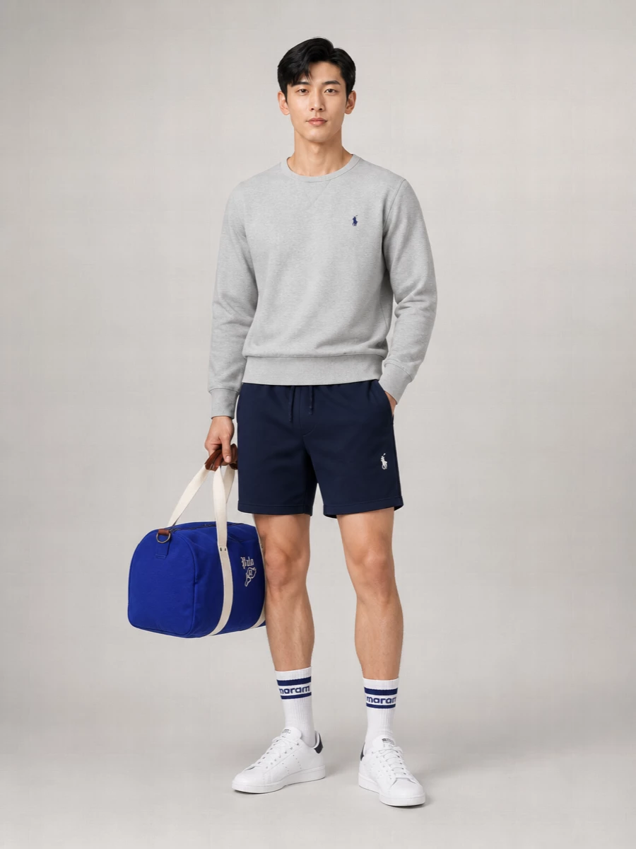 Polo Ralph Lauren Cotton Blend Logo-Embroidered Crewneck Sweatshirt